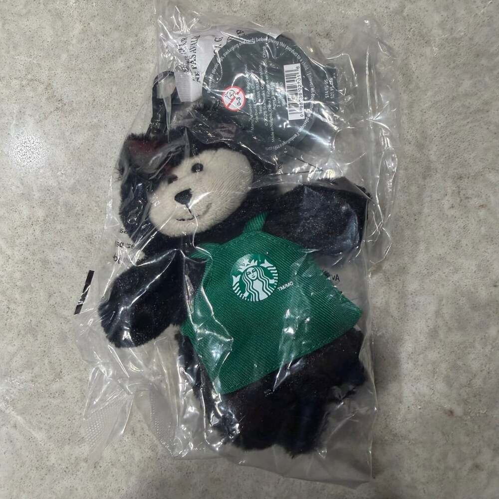 Starbucks Barista Bearista Bear Keychain Plush - Bewitch Edition (Black Cat)